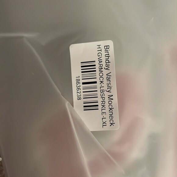 PARKE Birthday Mockneck in Something Blue & Sprinkle Lg/Xl - Picture 3 of 4